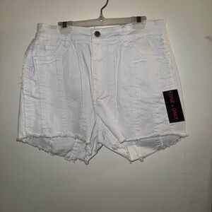 Women's White Denim Shorts